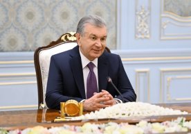 Shavkat Mirziyoyev Leonid Kalashnikovni qabul qildi фото