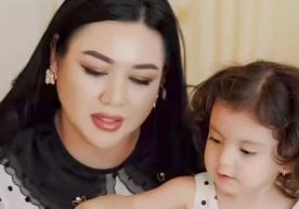Zebiniso Holiqovas Tochter Mumtozbegim ist 2 Jahre alt