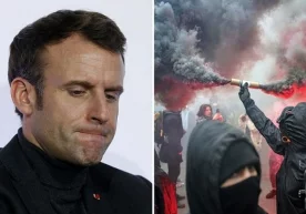 Фото: AP Президент Эммануэл Макрон президентлик