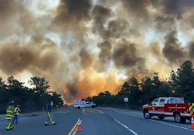 The major wildfires in New York state were caused by the