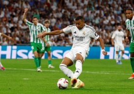 Real Madrid's leading forward Kylian Mbappe suffered