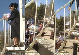 Фото: Видеодан скриншот Ижтимоий тармоқларда Самарқанд