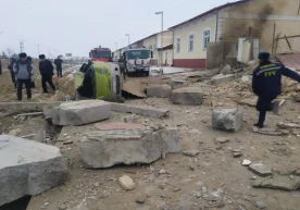 Gaz portlashidan «Qishloq qurilish» uyi butunlay sochilib ketgan (foto) фото