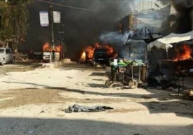 Фото: Anadolu Суриянинг Африн шаҳрида портловчи қурилма