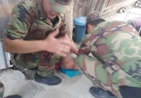 Фото: ФВВ Тошкент туманида сув крани учун ўрнатилган кичик