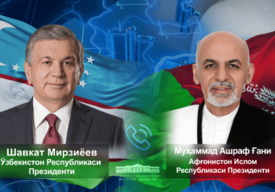 Shavkat Mirziyoyev Afg‘oniston Prezidenti bilan telefon orqali muloqot qildi фото