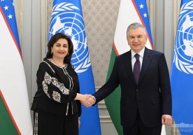 Shavkat Mirziyoyev BMT bosh kotibi o‘rinbosarini qabul qildi фото