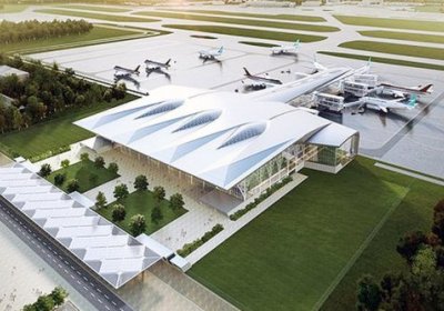 Shavkat Mirziyoyev «Toshkent» xalqaro aeroportining yangi xalqaro yo‘lovchi terminali loyihasi bilan tanishdi фото