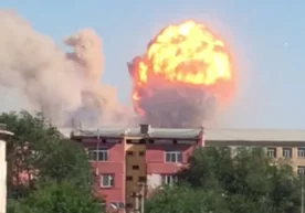Кечадан буён Қозоғистонинг Арис шаҳрида 45 та ёнғинлар