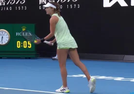 At the French Open, Anna Kalinskaya played one of the most