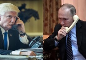 Donald Trump and Vladimir Putin communicated by phone фото