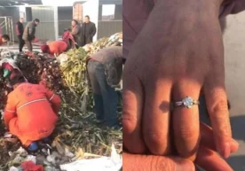 Xitoyda 18 ming $ lik uzukni topish uchun 13 tonna ahlatni ko’zdan kechirib chiqishdi фото