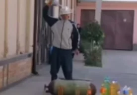 Кадр: Telegram Тошкент шаҳар Яшнобод туманида қарздор