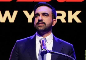 Нью-Йорк шаҳри мэри Зоҳран Мамдани ўз тарафдорлари олдида