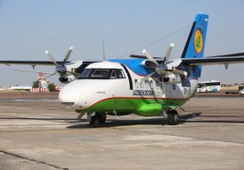 «Uzbekistan Airways» birinchi «LET L-410» samolyotini kutib oldi фото