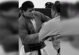 A national kurash competition held in the Denov district