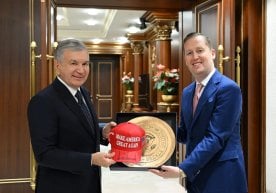 Ўзбекистон президенти Шавкат Мирзиёев Тошкентда АҚШ
