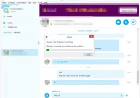 Skype klientining amaldagi versiyasida jiddiy tizimli