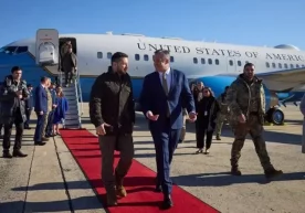 Украина президентининг уруш давридаги илк хорижий сафарига