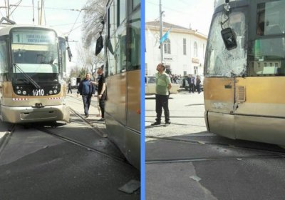 Samarqandda tramvaylar to‘qnashdi фото