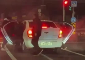 Late at night in the Chilanzar district of Tashkent, a