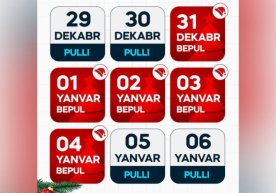 Янги йил байрами арафасида пойтахт ҳайдовчилари учун