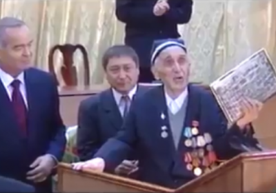 Tarixning zarhal sahifasi: O‘zbekistonning Birinchi Prezidenti Islom Karimov o‘z ustozi bilan фото