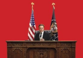 Musk on the cover of Time: Is he starting a war with Washington? фото