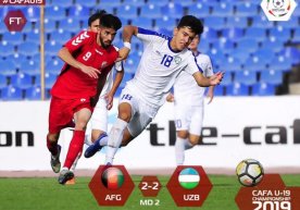 Афғонистон U-19 - Ўзбекистон U-19 2:2 (видео) фото