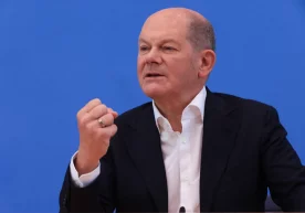 Foto: Bloomberg Germaniya kansleri Olaf Shols mamlakatda