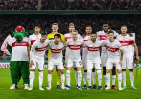 The Bundesliga Round 16 match between Bayer and Stuttgart