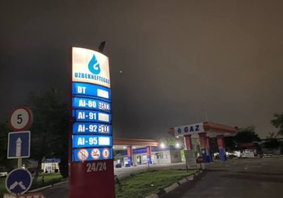 Тошкентдаги «Ўзбекнефтгаз» заправкаларида Аи-80 бензини нархи кўтарилди фото