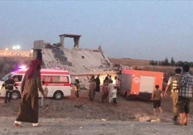 Фото: Anadolu Суриянинг Туркия билан чегараси яқинида