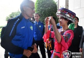 Oʻzbekiston milliy terma jamoasini Xitoyda qanday kutib olishdi? (foto) фото