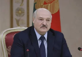 Foto: AP Belarus prezidenti Aleksandr Lukashenko davlat