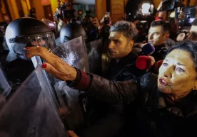 Foto: AFP Gruziya poytaxti Tbilisida 28 noyabr kuni tunda