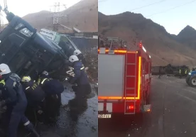 Фото: ФВВ матбуот хизмати Қамчиқ довонида Volvo юк