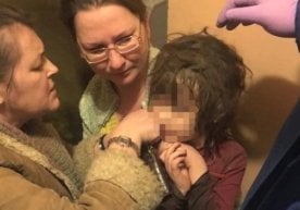 Moskvadagi xonadonlardan birida “maugli bola” topildi (foto, video) фото