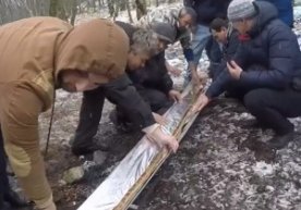 Rossiyada 6 metrli lo‘la kabob pishirildi (video) фото