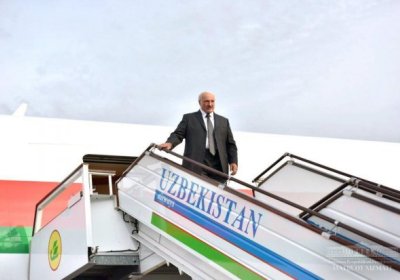 Александр Лукашенко Ўзбекистонга расмий ташриф билан келди фото