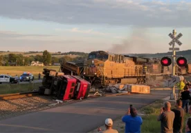 24 апреля в США на железнодорожном переезде произошло