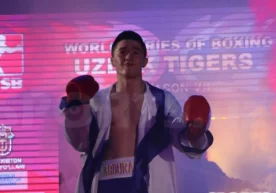 Истеъдодли боксчимиз “Uzbek Tigers” жамоаси аъзоси Элнур