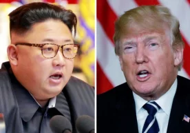 АҚШ президенти Дональд Трамп ва КХДР етакчиси Ким Чен Ин