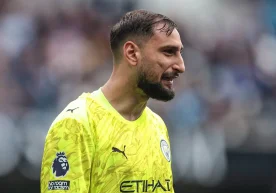 Manchester City's goalkeeper Gianluigi Donnarumma has