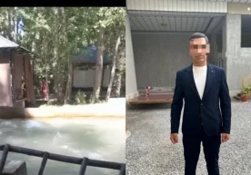 Namangan ili Pap ilçesinde 23 yaşındaki bir gencin sulara