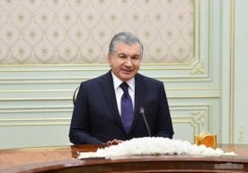 Шавкат Мирзиёев Россия ҳукумати раиси ўринбосари Алексей Оверчукни қабул қилди фото