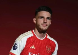 Arsenal’in orta saha oyuncusu Declan Rice, Şampiyonlar