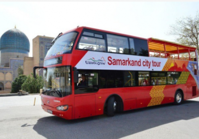 Samarqandda 2 qavatli ekskursiya avtobuslari qatnaydi фото
