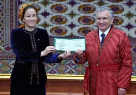 Ўзбекистон президенти Шавкат Мирзиёевга Махтамқули