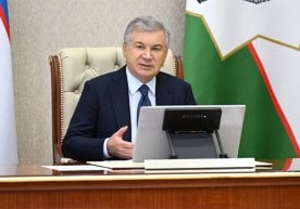 El presidente Shavkat Mirziyoyev revisó una presentación